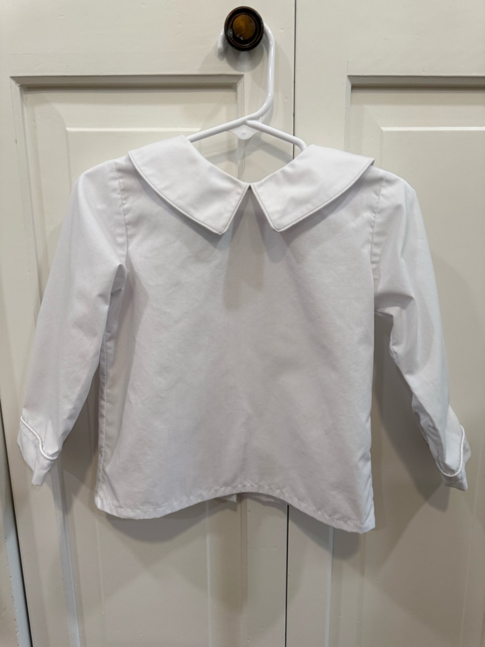 NWOT Classic Whimsy Boys Peter Pan Collar White Button Down Dress Shirt 2T